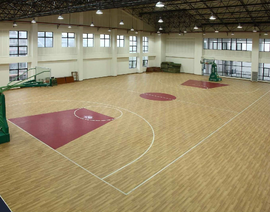 籃球場彈性PVC運動地膠